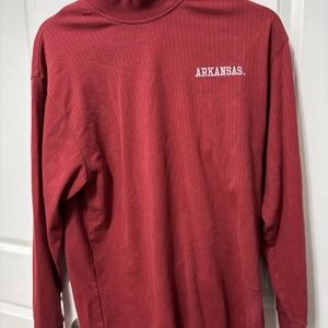 Men’s Nike Arkansas Razorbacks Dri Fit Red Long Sleeve Shirt size M Preowned